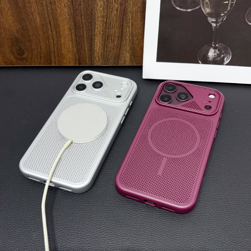 Matte Hard Pc Back Case - Magnetyczne etui do bezprzewodowego ładowania Magsafe,