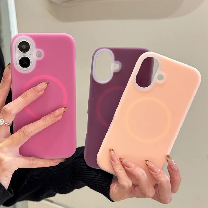 Liquid Silicone Magnetic Phone Case - Płynny silikonowy futerał typu candy jelly