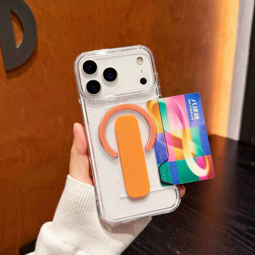 Clear Shockproof Bumper Case - Nowy Przezroczysty Uchwyt na Karty do