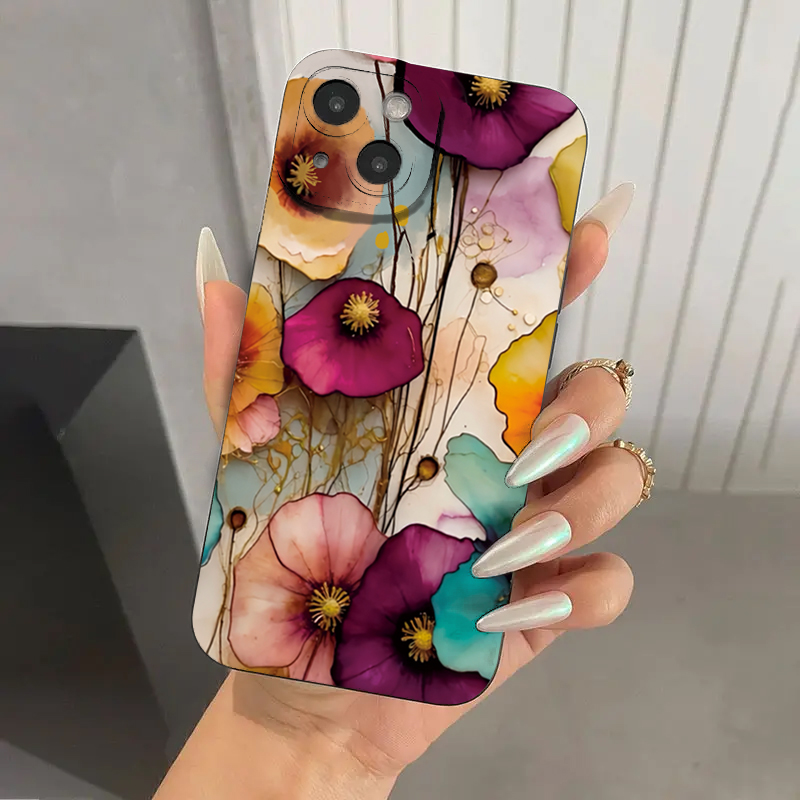 Vintage Floral Pattern Soft Case - Miękkie etui ochronne z TPU w