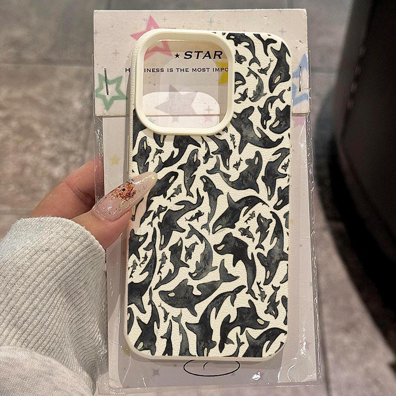 Vintage Floral Pattern Soft Case - Białe etui na telefon z teksturą