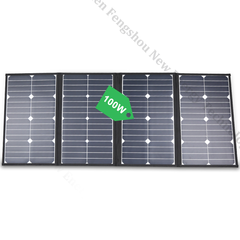 Chargers - Przenośna składana ładowarka solarna 100W do