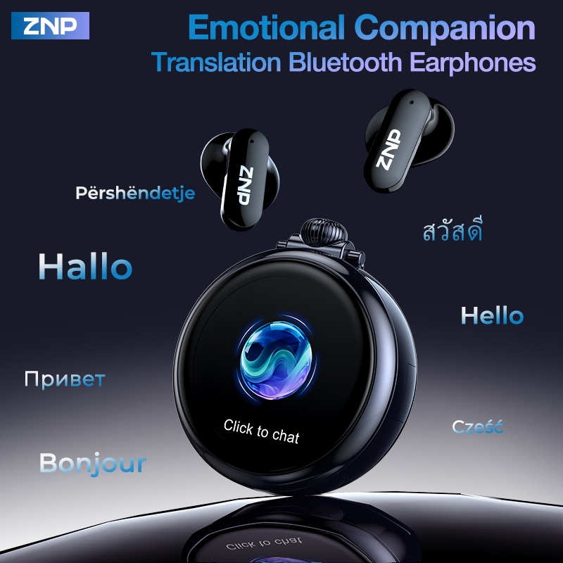Earphones - Najnowsze bezprzewodowe słuchawki tłumacza AI ZNP
