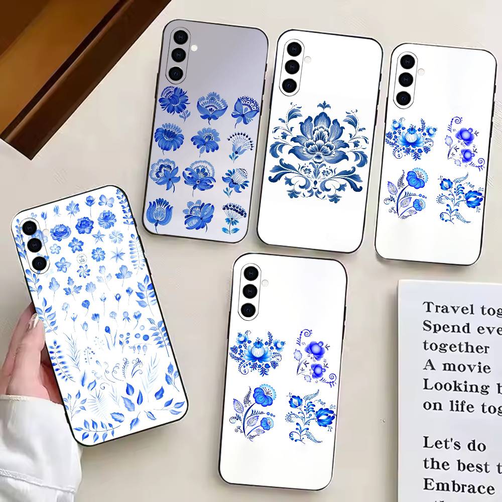 Vintage Floral Pattern Soft Case - Etui na telefon z wzorem w