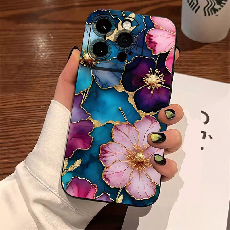 Vintage Floral Pattern Soft Case - Vintage Floral Pattern Soft TPU Phone