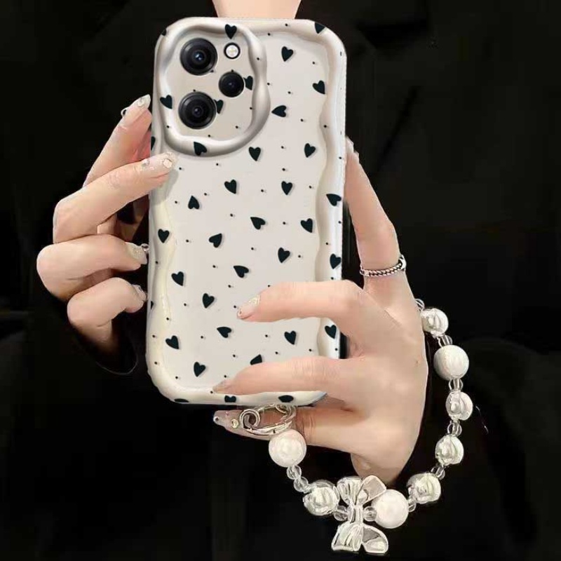 Cute Cartoon Wrist Strap Silicone Case - Etui na RENO 15 15F 14