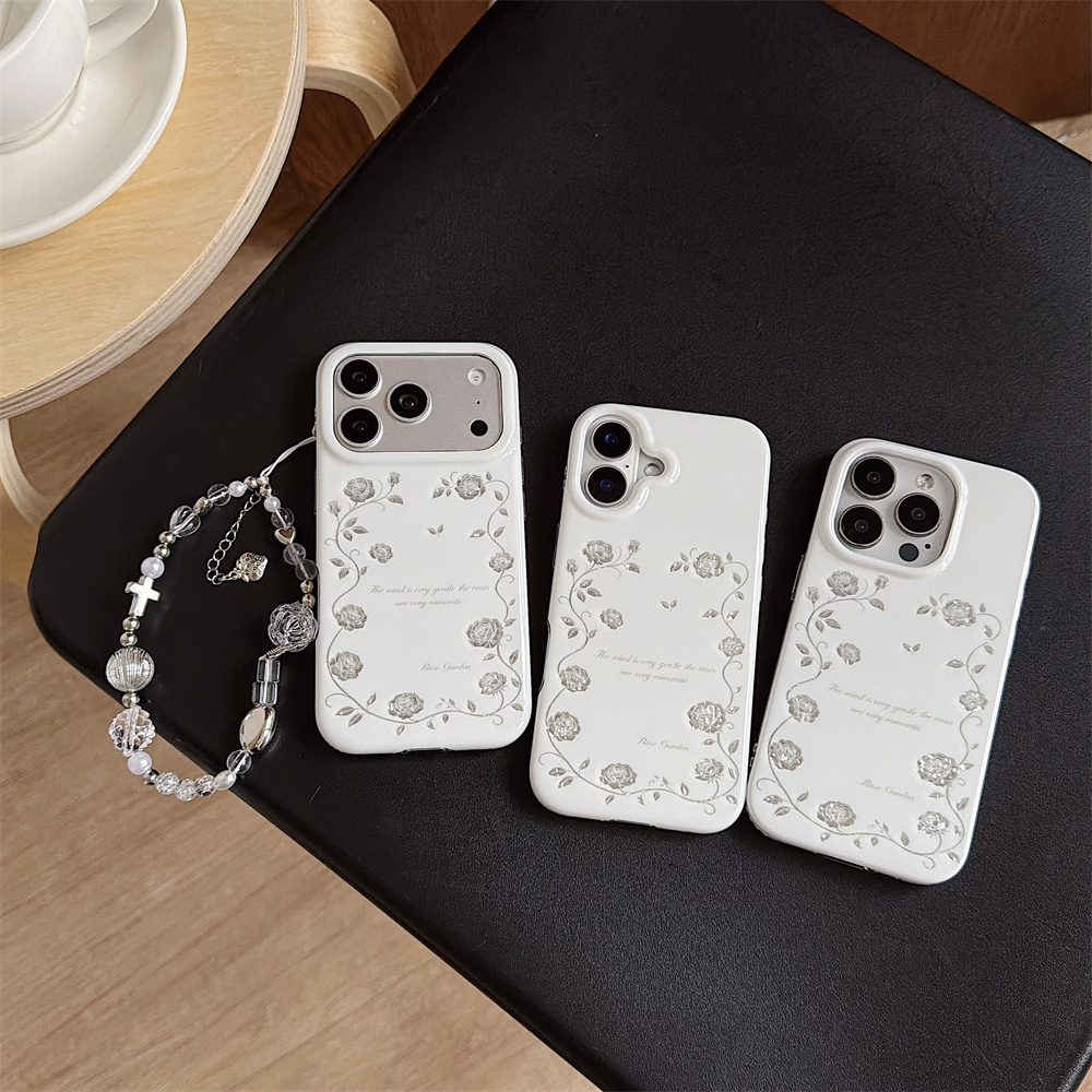 Vintage Floral Pattern Soft Case - Etui na telefon iPhone 17 16