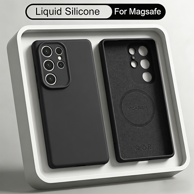 Liquid Silicone Magnetic Phone Case - Magnetyczne, silikonowe, miękkie etui na telefon