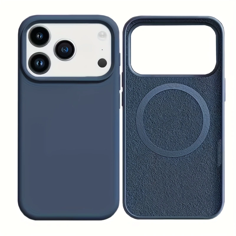 Liquid Silicone Magnetic Phone Case - Jednokolorowe etui z płynnego silikonu z