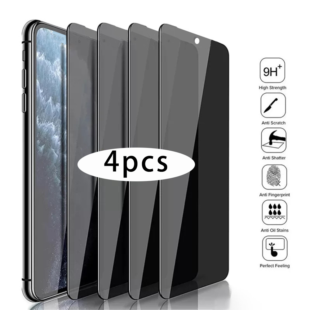 Anti Peek Privacy Tempered Glass - 4 szt. Szkło hartowane dla OPPO