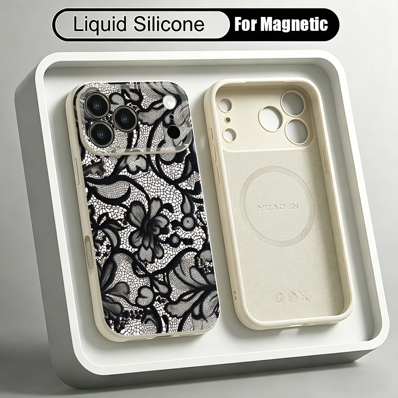 Liquid Silicone Magnetic Phone Case - Miękkie etui z płynnego silikonu z