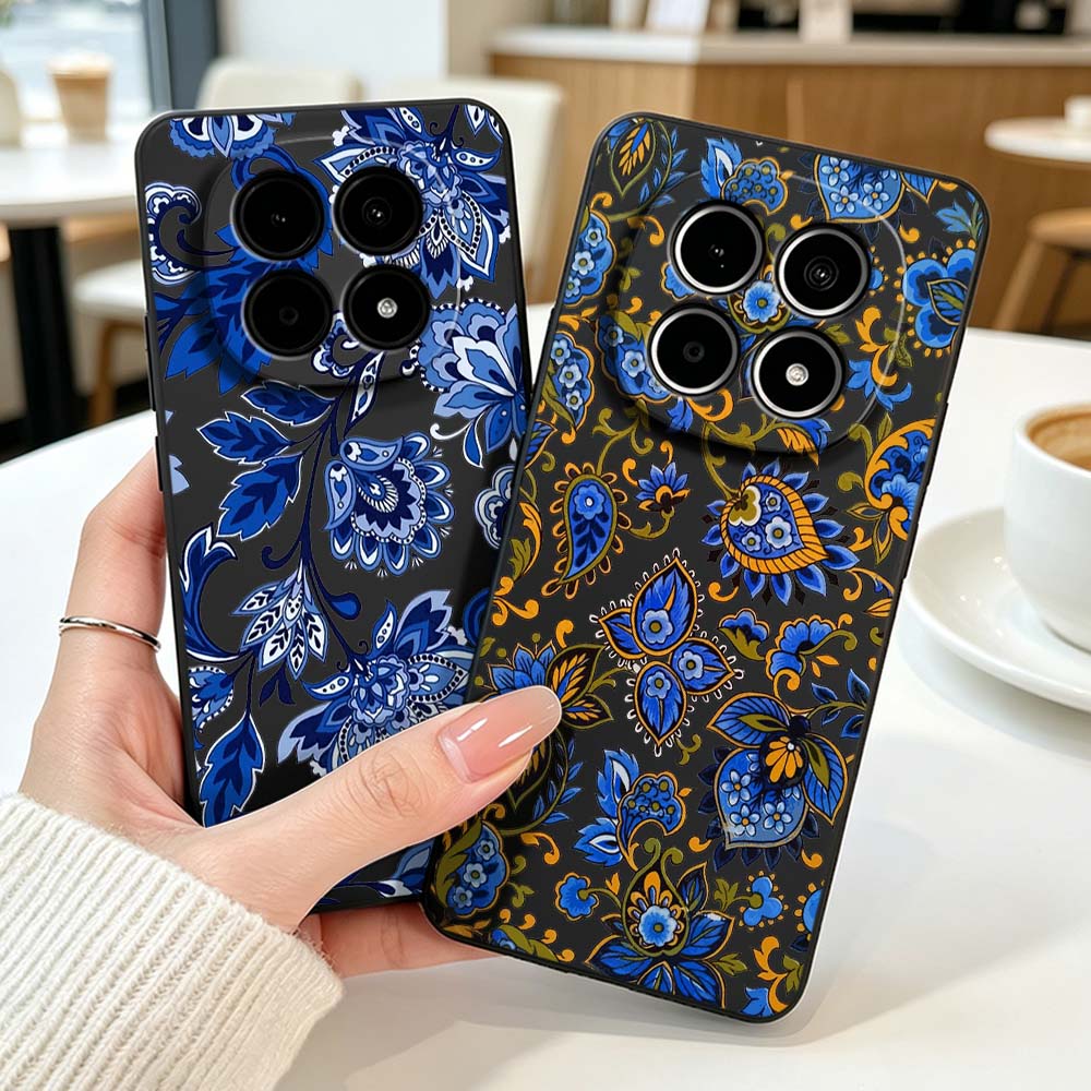 Vintage Floral Pattern Soft Case - Etui na telefon z kwiatowym wzorem