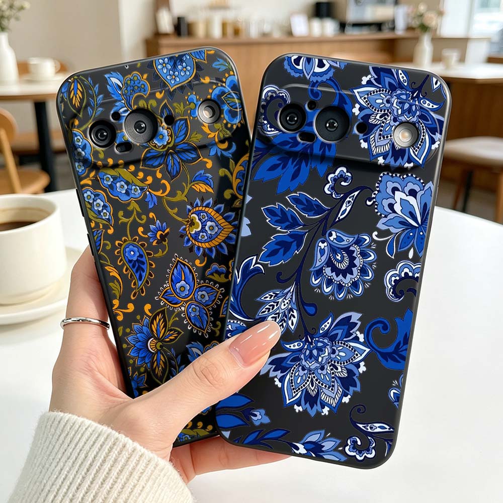 Vintage Floral Pattern Soft Case - Silikonowe etui z kwiatowym wzorem w