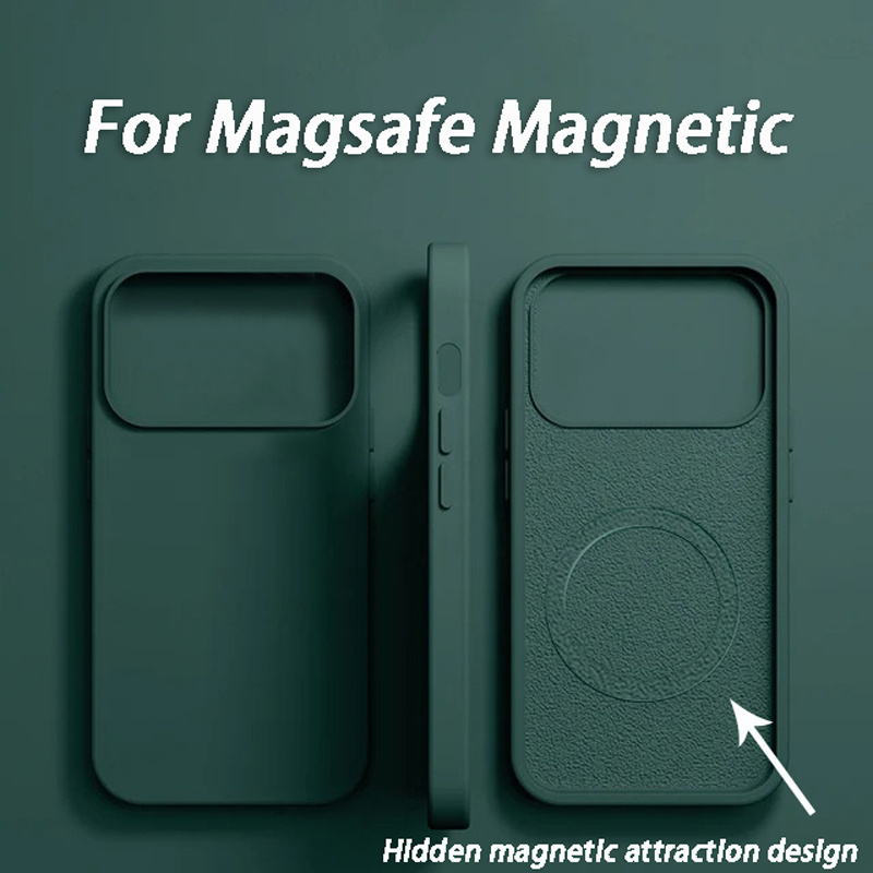 Liquid Silicone Magnetic Phone Case - Luksusowe etui do bezprzewodowego ładowania MagSafe