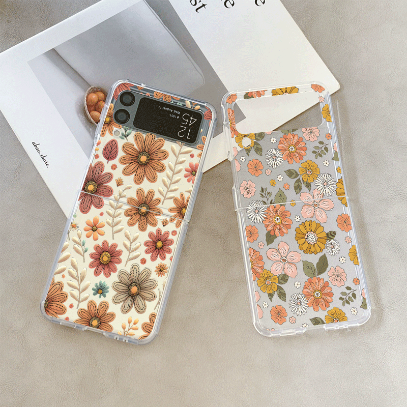 Vintage Floral Pattern Soft Case - Etui na telefon z motywem kwiatowym
