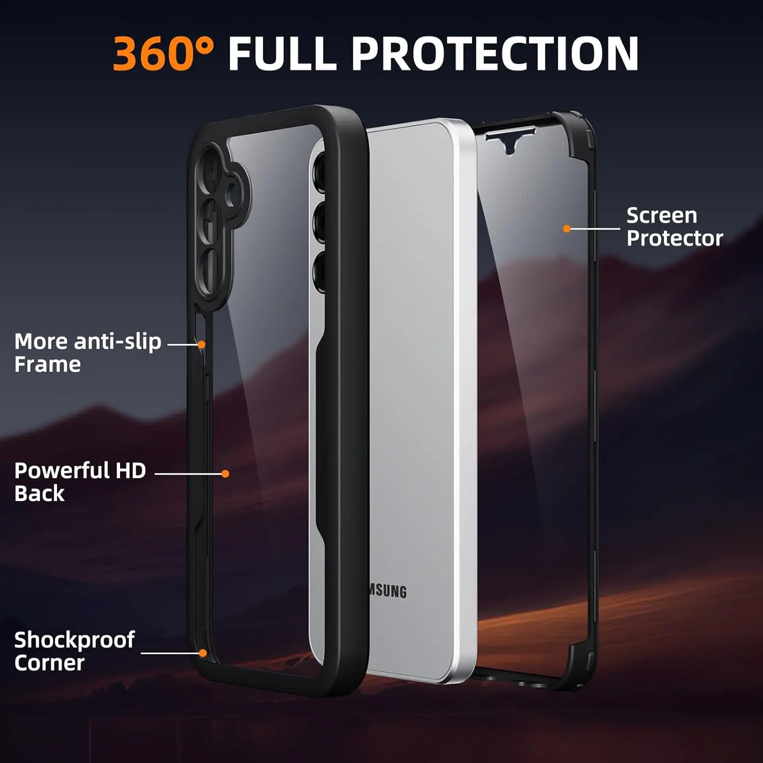 Wytrzymały przezroczysty 360 ° – Heavy Duty 360 Full Body Protective Case recenzja i cena