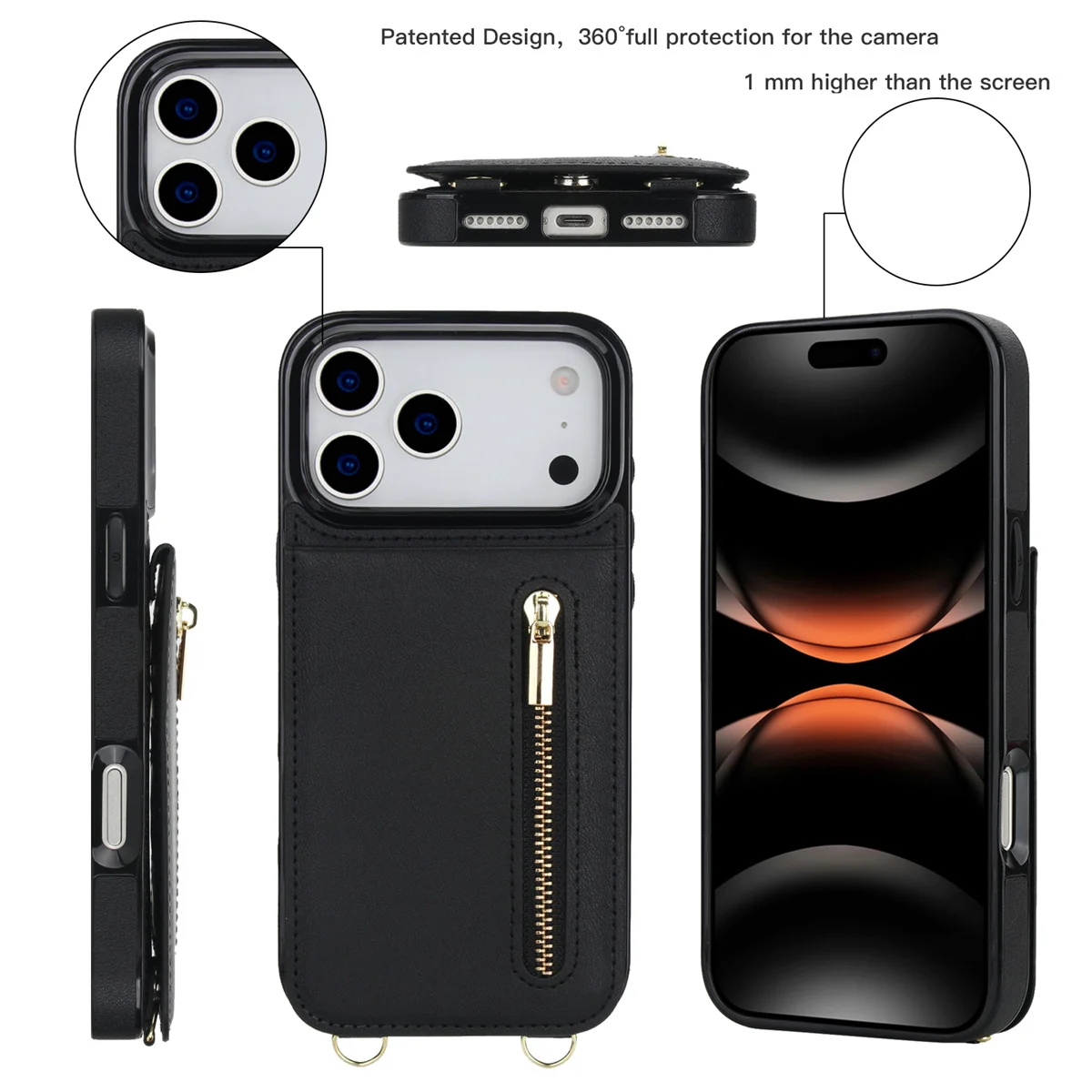 Skórzane etui na telefon z kie – Leather Wallet Card Holder Phone Cover recenzja i cena