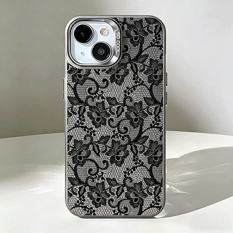 Vintage czarne etui na telefon – Vintage Floral Pattern Soft Case recenzja i cena