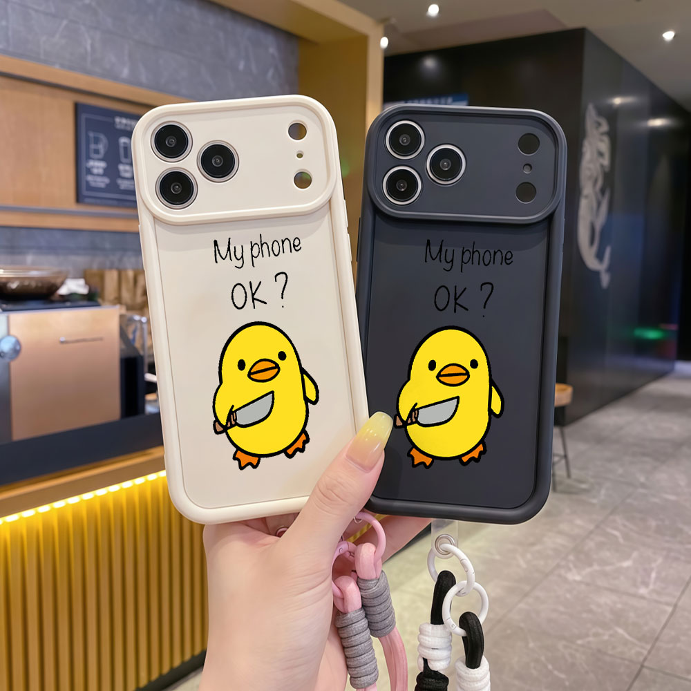 Urocze etui na telefon z kresk – Cute Cartoon Wrist Strap Silicone Case recenzja i cena