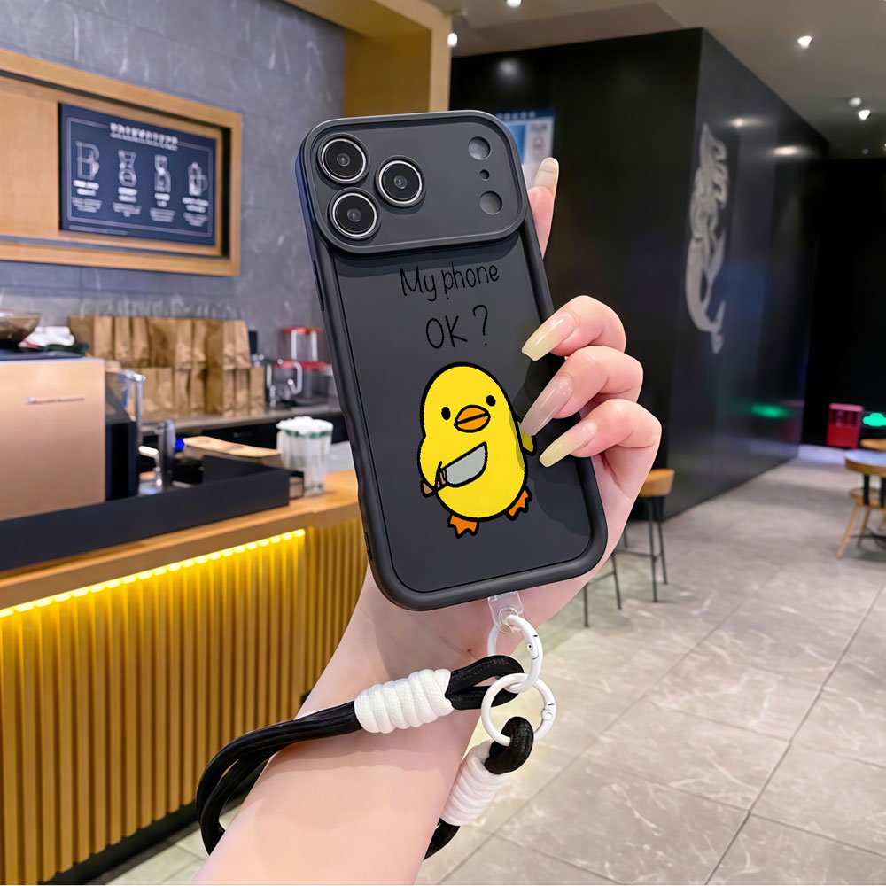 Urocze etui na telefon z kresk – Cute Cartoon Wrist Strap Silicone Case recenzja i cena
