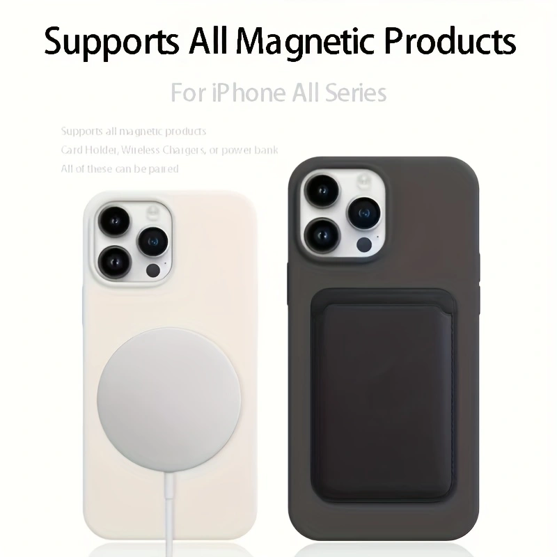 Jednokolorowe etui z płynnego  – Liquid Silicone Magnetic Phone Case recenzja i cena