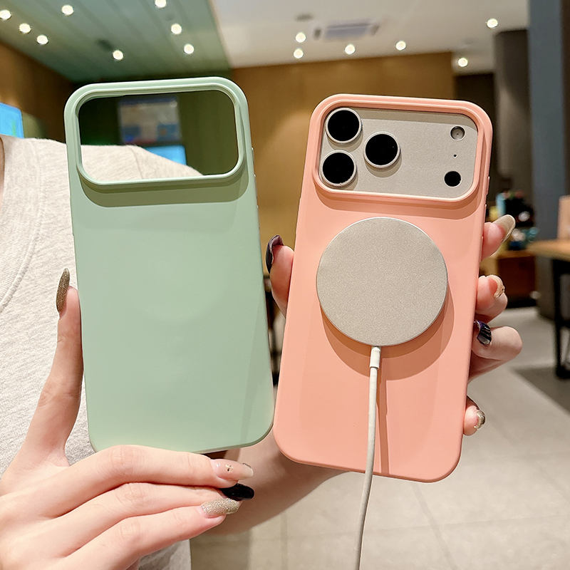 Jednokolorowe etui z płynnego  – Liquid Silicone Magnetic Phone Case recenzja i cena