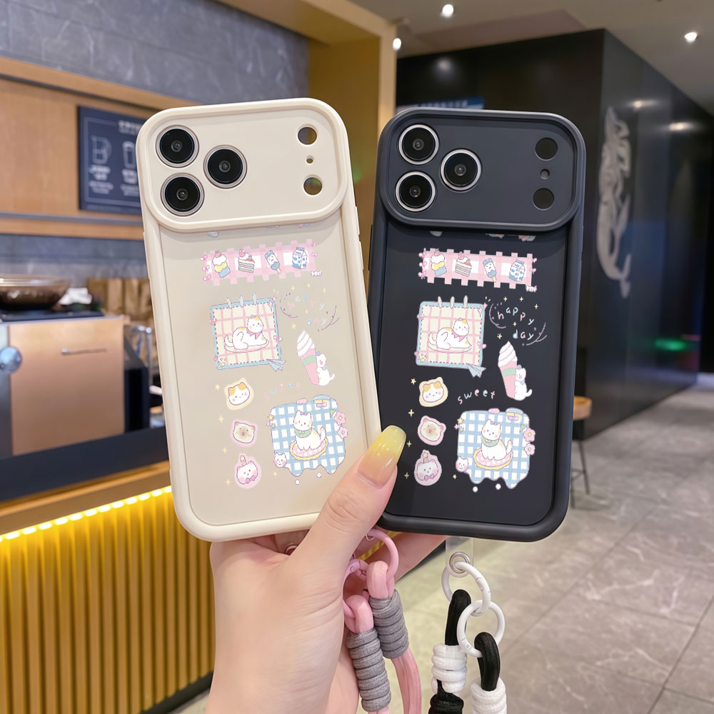 Etui na telefon z paskiem na n – Cute Cartoon Wrist Strap Silicone Case recenzja i cena
