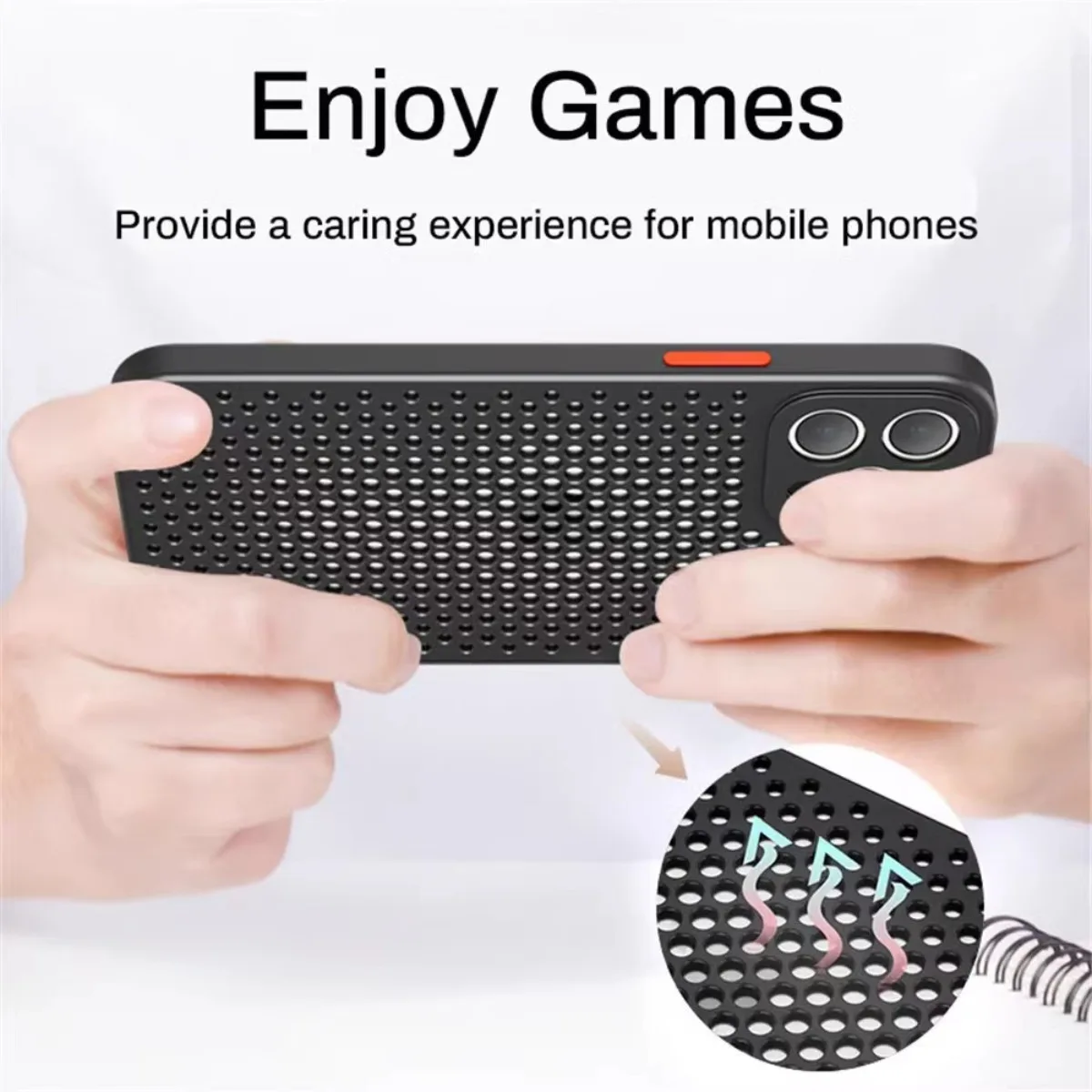 Chłodzące etui na telefon z ro – Heat Dissipation Mesh Breathable Case recenzja i cena